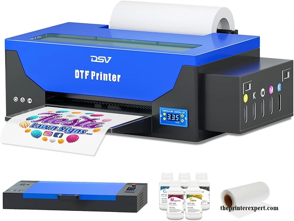 DSV DTF Printer with Roll Feeder A3 L1800 Transfer Printer