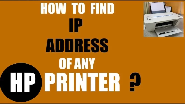 How to Find Printer IP Address